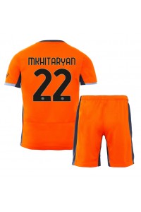 Inter Milan Henrikh Mkhitaryan #22 Babytruitje 3e tenue Kind 2023-24 Korte Mouw (+ Korte broeken)